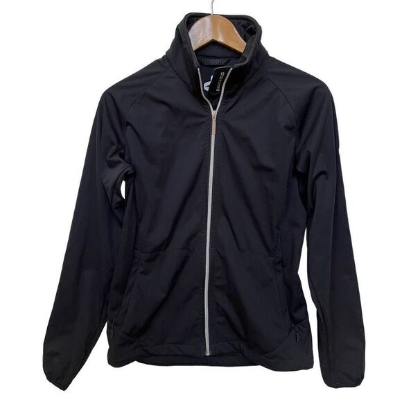 Cross Golf Sportswear Windbreaker Jacket Sweden Water Resistant Black Women’s M - Picture 1 of 13